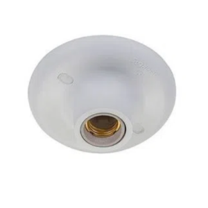 PLAFONIER PL-15 COM SOQUETE PORCELANA KIN LIGHT BRANCO