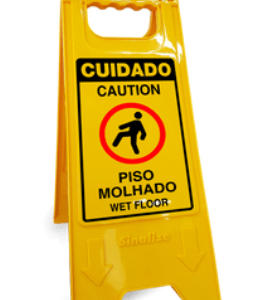 CAVALETE 700AI PISO MOLHADO SINALIZE AMARELO