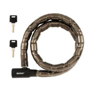 CADEADO MOTO COM CHAVE 22MMx1M BRASFORT