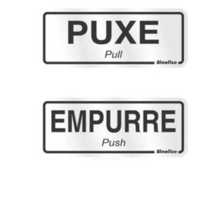 PLACA 120AG PUXE E EMPURRE SINALIZE